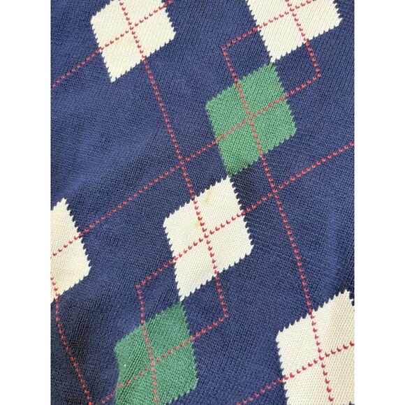 Vintage Kalvin Diamond Grandpa Golf Sweater Cable Knit Preppy Ireland Athleisure - Picture 11 of 12